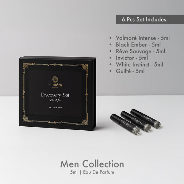 Discovery Set For Men - 6 Pcs Set  Eau de Parfum - Premium Fragrance Bottle