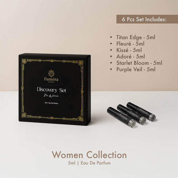 Discovery Set For Women - 6 Pcs Set  Eau de Parfum - Premium Fragrance Bottle